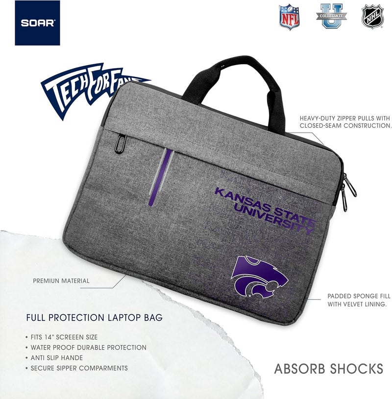 SOAR NCAA Unisex 13 Inch Laptop Sleeve - Image 4